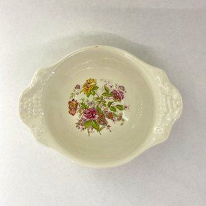 Vintage (1948) Homer Laughlin Eggshell Theme A48N5 Floral Lugged Cereal Bowl